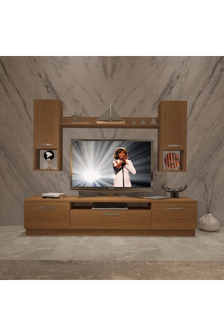 Decoraktiv Trio 5da Mdf Tv Ünitesi Tv Sehpası Ceviz