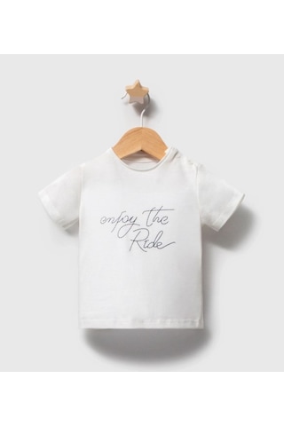 Tongs Baby Erkek Bebek Mavi Renk Mevsimlik Enjoy The Ride Üçlü Takım açık mavi