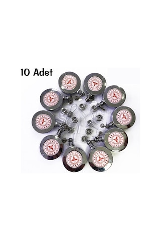Kart Yoyosu. Yaka Kartlık Tutucu Sağlık Bakanlığı 10 Ad Krom Kap. Krom Çerçeveli