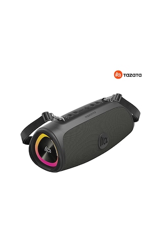 Tazata Boomblast Mini Bluetooth Hoparlör- Gri - 60w Ipx7, 10 Saat Şarj, Powerbank, İnanılmaz Ses