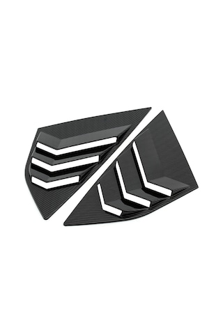 Symbee Ford Focus St Rs Mk3 İçin Abs Plastik Arka Cam Perdesi, Karbon Fiber Stili