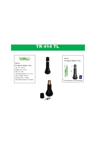 Eha / Alligator Tr 414 Binek Oto Lastik Eha Sibop Seti 10 Adet