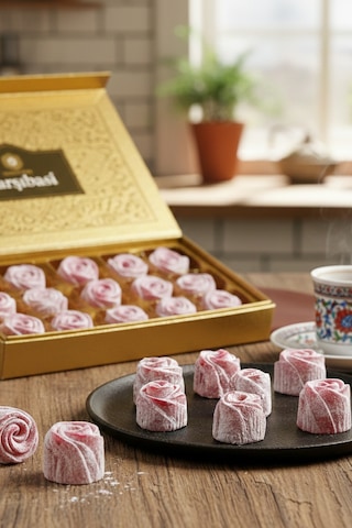 Glutensiz Roselight Artizan Aromalı Patentli Türk Gül Lokumu 600 Gram