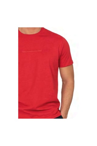 Pierre Cardin 6135 Erkek Kısa Kollu Bisiklet Yaka Pijama Takımı-kırmızı