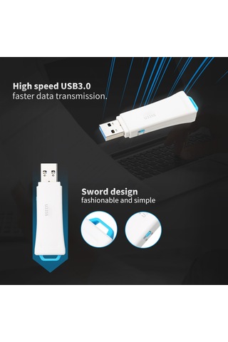 Netac Yazma Korumalı Usb3.0 U335s 64 Gb Flash Sürücü Beyaz