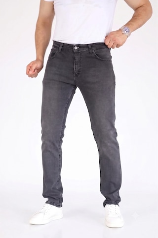 Modmen Premium Erkek Regular Fit Rahat Kesim Esnek Likralı Denim Jeans Kot Pantolon Antrasit