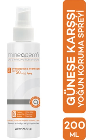 Mineaderm SPF 50 UV Protection & Hydration Güneşe Karşı Yoğun Koruma Spreyi 200 ML