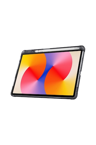 Huawei Matepad Se 10.4 Uyumlu Kalem Bölmeli Standlı Tri-folding Tablet Kılıfı Kapaklı Kılıf