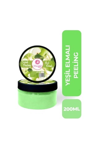 Yeşil Elma Canlandırıcı & Yumuşatıcı El Ayak Tırnak Bakım Manikür Pedikür Peeling 200ml