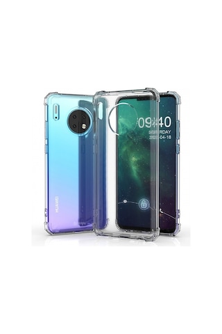 Blogy Mate 30 İle Uyumlu Crystal Fit Kılıf Crystal Clear