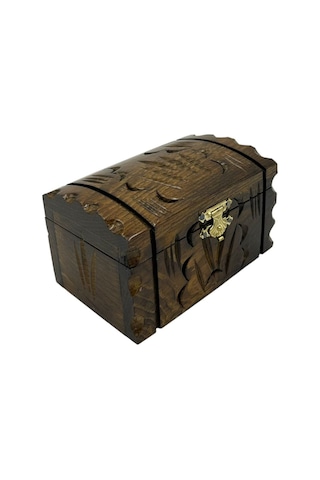 Mücevher Ve Takı Kutusu Ahşap Sandık Aksesuar