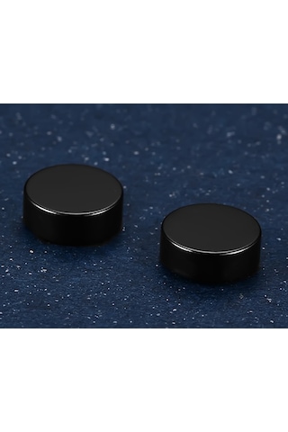 Chavin Bayan Erkek  Mıknatıslı Siyah Çelik Küpe df22sy