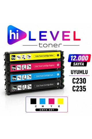 Ht-c235-set Hilevel Toner,xerox C235 12k 4 Renk Cmyk Muadil Toner