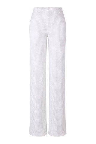 Trender Gofre Kadın Pantolon 2498 Ekru