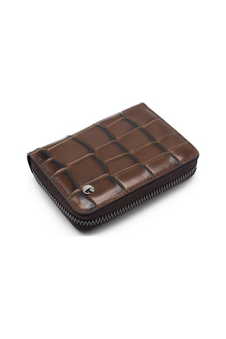 Cacharel Kahve B.kroko Unisex Deri Cüzdan 24375b8k Kahverengi