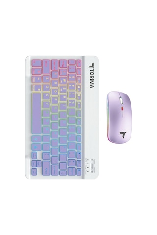 Torima TMK-09 Şarj Edilebilir RGB Işıklı Kablosuz Klavye Mouse Seti