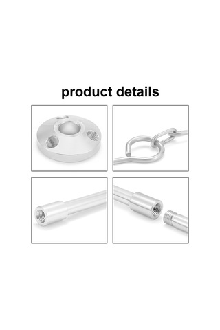 Ayrılabilir Açık Kamp Ateşi Tripod Şenlik Ateşi Raf,l-gümüş Gümüş Gümüş