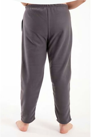 Lüx Polar Cepli Kışlık Kadın Pijama Altı Tek Alt Ra1 Füme