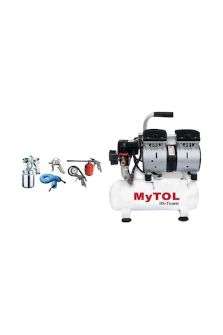 Mytol EWS06 0.5 Hp 8 Bar 8 LT Yağsız Sessiz Hava Kompresörü