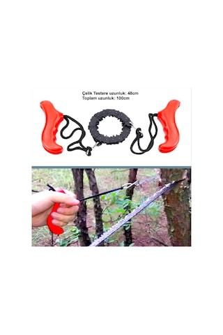 Omeniv Pratik Güçlü Testere El Testeresi Kamp Outdoor Karavan Turuncu