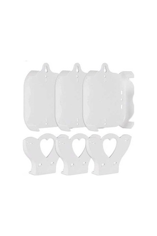 Fortunelane 3 Adet Beyaz Eero Sistemi İçin Duvar Tutucusu, Daha İyi Sinyal, Kolay Kurulum Beyaz