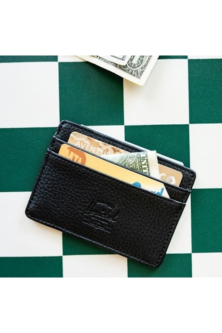 Herschel Herschel Charlie Cardholder Vegan Leather Unisex Cüzdan 001 Siyah