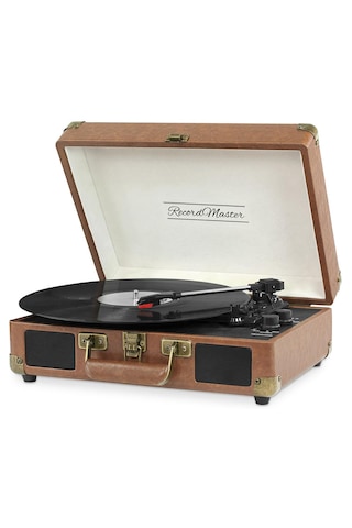 Record Master ST14012 Pikap Plak Çalar Bluetooth ve Şarjlı RCA Çıkış, Aux - 33, 45 ve 78 Devir Plakları Çalabilme