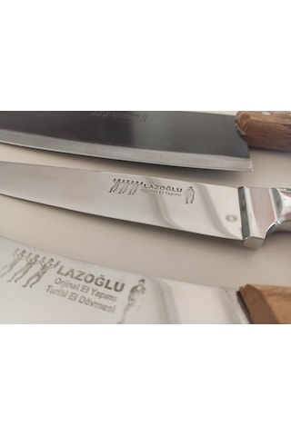 Lazoğlu Sürmene 3'lü Kasap-Kurban-Mutfak Bıçak Seti