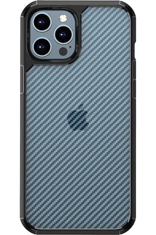 Apple Uyumlu iPhone 12 Pro Max Kılıf Zore Inoks Fiber Yüzey Tasarım Kılı