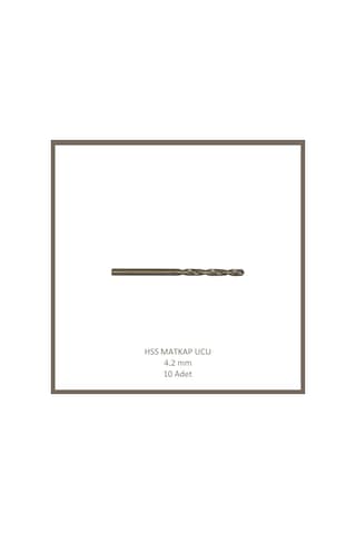 Hss Matkap Ucu 4,2 Mm, Metal, Ahşap, Plastik İçin 10 Adet