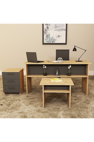 KALENDER DEKOR MERKÜR-1-2-3 OFİS BÜRO MASASI TAKIMI MRK06