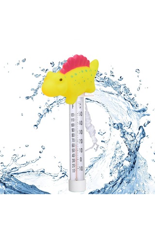 Homyl Sıcak Küvet Yüzme Havuzu Yüzer Havuz Termometre Sarı