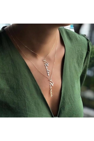 Isimli Altın Kolye14K