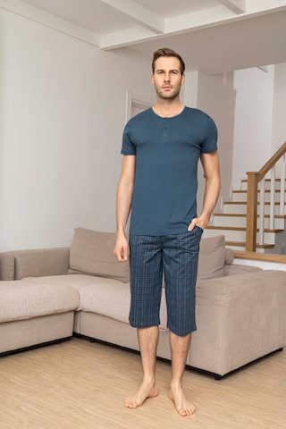Aydoğan Erkek Civan Modal Bermuda Petrol Pijama Takım 0025 Petrol