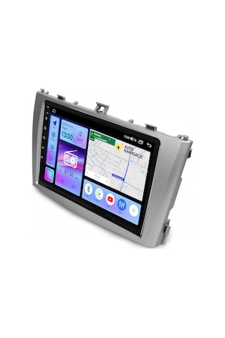 Toyota Avensis Araç Multimedya Android Ekran Carplay Double Teyp 4+64 9" 09-15 Silver Navımex