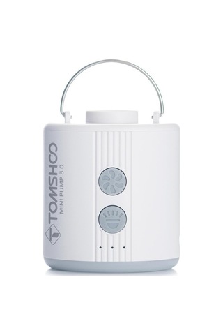 Pazly Taşınabilir Hava Pompası Led Işıkla, Şarj Edilebilir, Havuz Ve Yüzme Halkası İçin Mini Şişirme Pompası Beyaz