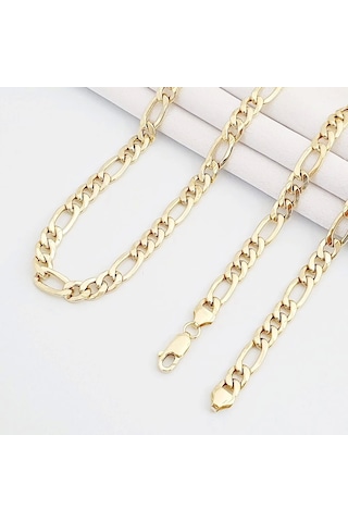 14 Ayar Altın 50 Cm Figaro Zincir 348 Gold