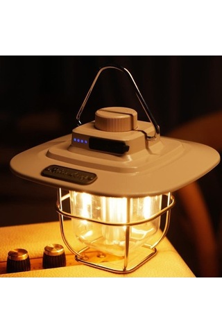 Tongxida Yeşil Led Kamp Işığı, Su Geçirmez, Sürekli Parlaklık Ayarlamalı, 4500mah Powerbank, Taşınabilir, İç Batarya Yeşil Yeşil