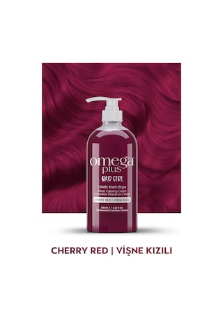 Omega Plus Bad Girl Vişne Kızılı Amonyaksız Renkli Saç Boyası 250ml