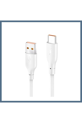 Buradabulabilirsin Konfulon Dc65 Usb To Type-c 1m 3.0a Hızlı Şarj Kablo - Beyaz Bbz