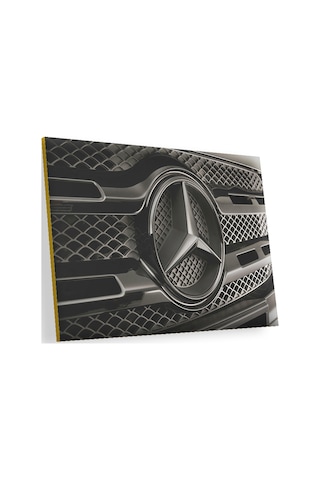 Cakasepetim Mercedes Benz Logo Karanlık Mod Ahşap Mdf Tablo