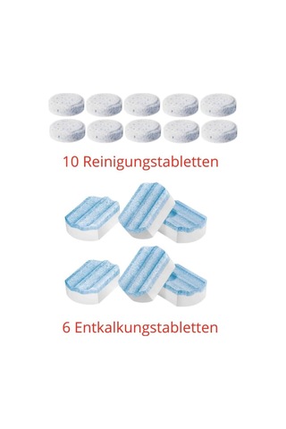 Siemens Tz80001 10 Reinigungstabletten + 6 Entkalkungstabletten T