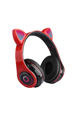 Bluetooth 5.0 Kafaüstü Kedi Kulaklık