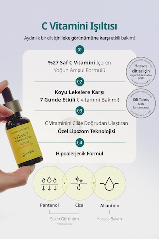 Goodal Green Tangerine Vita C 27 Dark Spot Care Ampoule