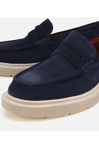 Hotiç Erkek Süet Deri Lacivert Kalın Tabanlı Günlük Loafer 02ayh319370a680 02ayh319370a680