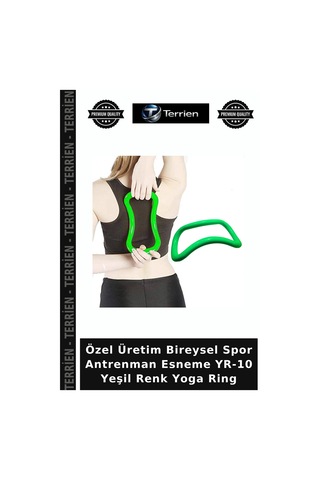 Özel Üretim Bireysel Spor Antrenman Esneme Yr-10 Yeşil Renk Yoga Ring