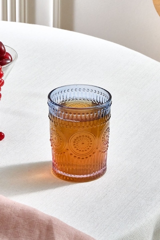 Karaca Sunflower Su Bardağı 250 Ml Mavi Pembe