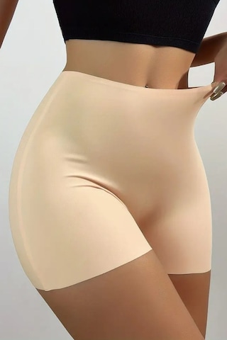 Mistirik Carigna Model Mini Boy İz Yapmayan Lazer Kesim Boxer Toparlayıcı Büyük Beden Şort Ten Renk Ten