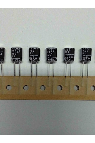 220mf 25v 8x9 Rubycon Elko Kondansatör 50 Adet