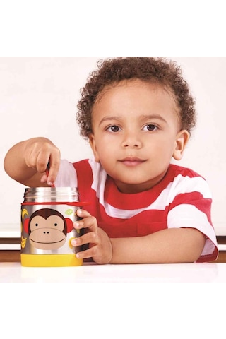 Skip Hop Paslanmaz Çelik Termos 325 ML Maymun Sarı